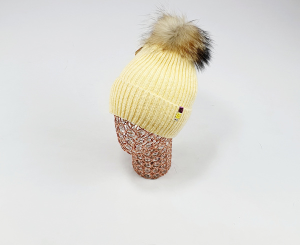 Шапка Амали мохер Сапсан (желтый)